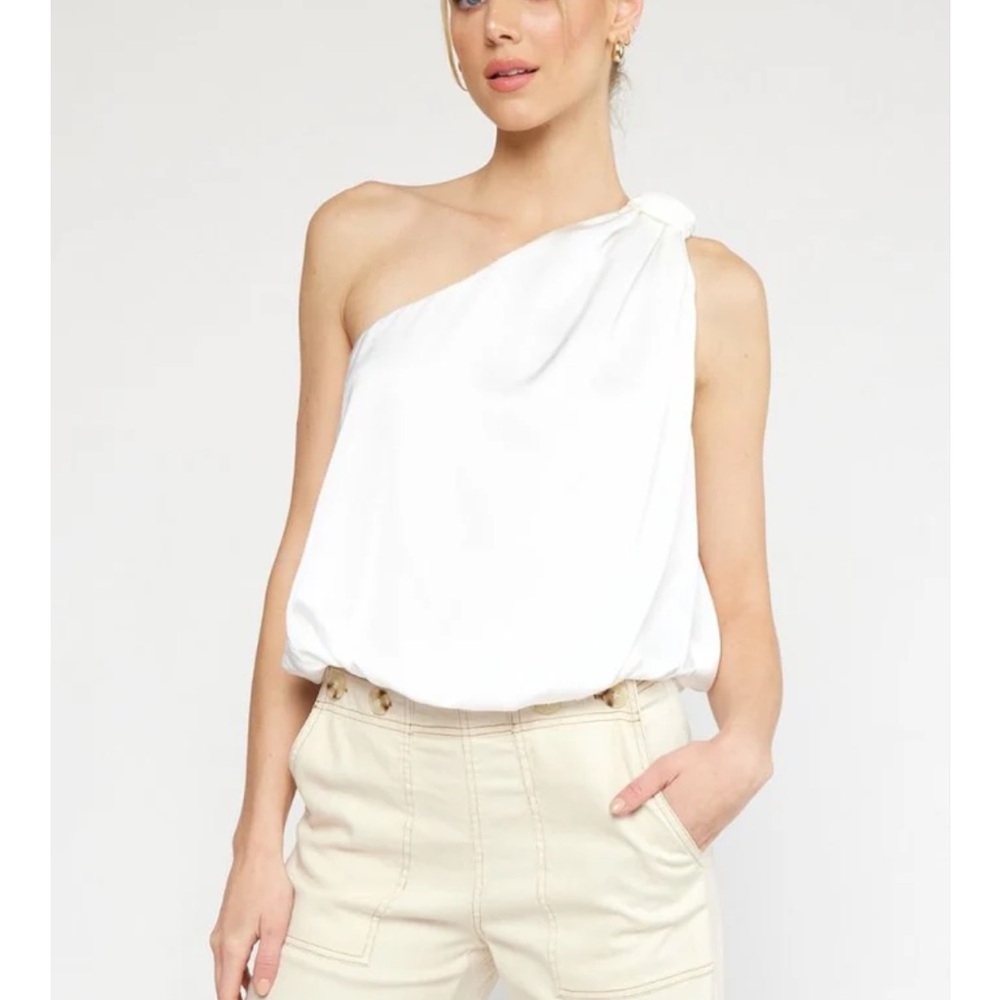 FP Movement by Free People One-Shoulder White Tank
